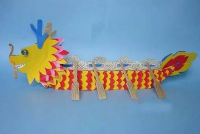 ​幼儿园手工龙舟的做法