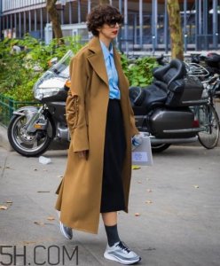 毛呢大衣配阔腿裤好看吗?毛呢大衣搭配阔腿裤图片