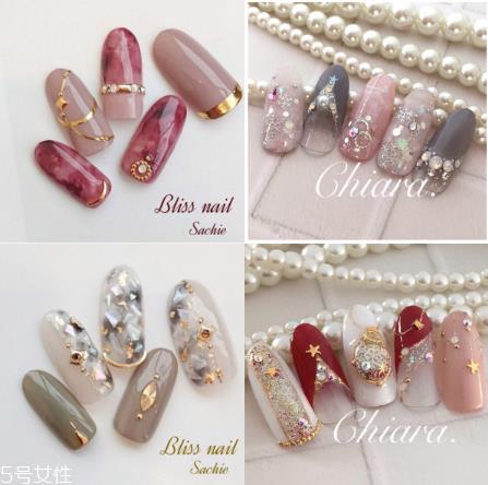 风靡日本的冬季美甲合集 blingbling小仙女