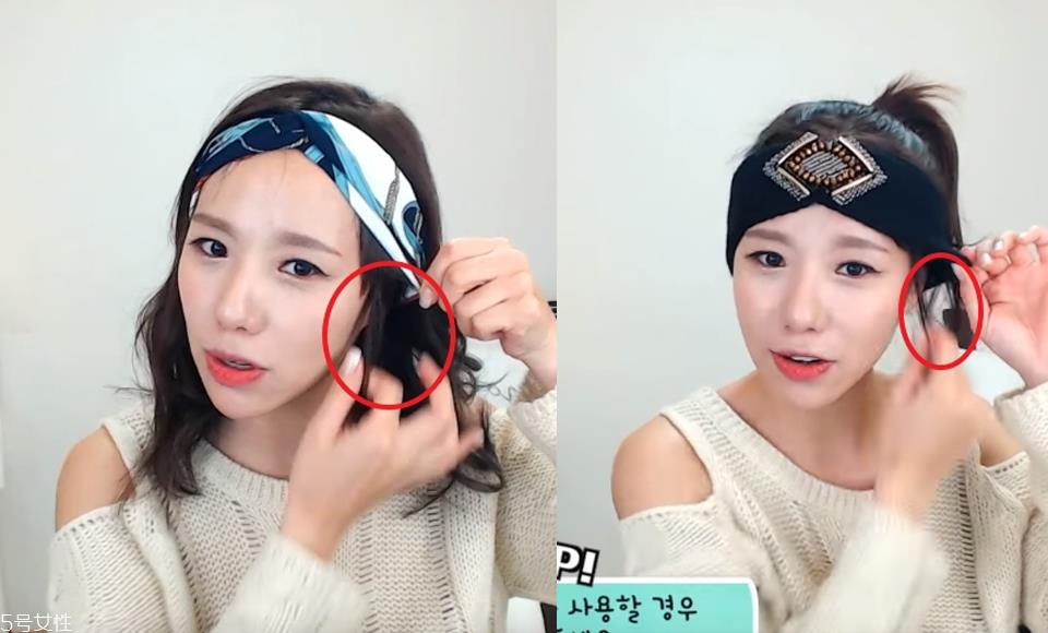 发带的戴法 发带与脸型的搭配