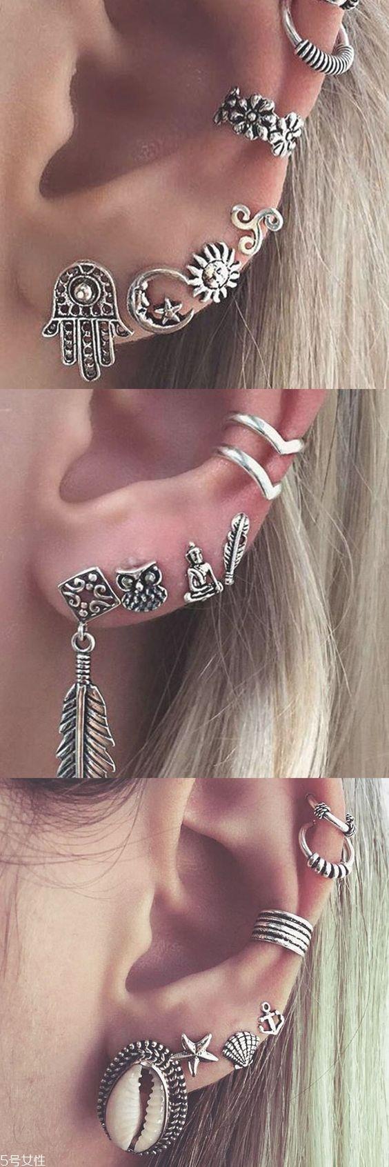 耳环怎么搭配好看 现代版一耳三钳戴法示范给你看 耳环怎么搭配好看 现代版一耳三钳戴法示范给你看