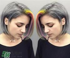 彩虹染发图片大全_彩虹发型图片