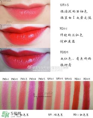 植物乐园口红唇膏色号 植物乐园口红唇膏试色