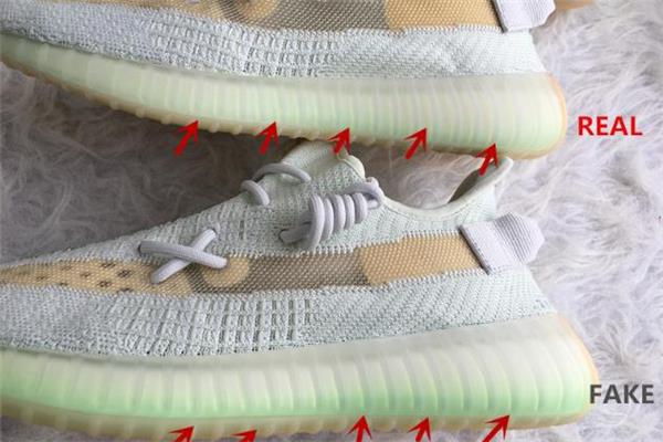 yeezy350亚洲限定真假对比 椰子350 hyperspace真假
