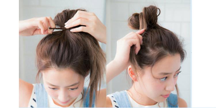 怎样扎凌乱丸子头 蓬松凌乱丸子头扎法步骤图解 怎样扎凌乱丸子头 蓬松凌乱丸子头扎法步骤图解