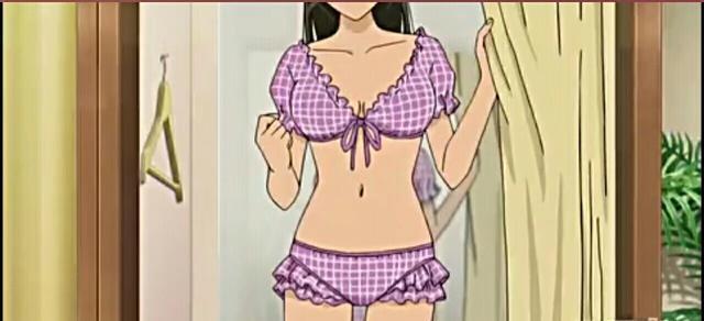 没想到柯南那么色?居然经不起小兰的泳装诱惑!