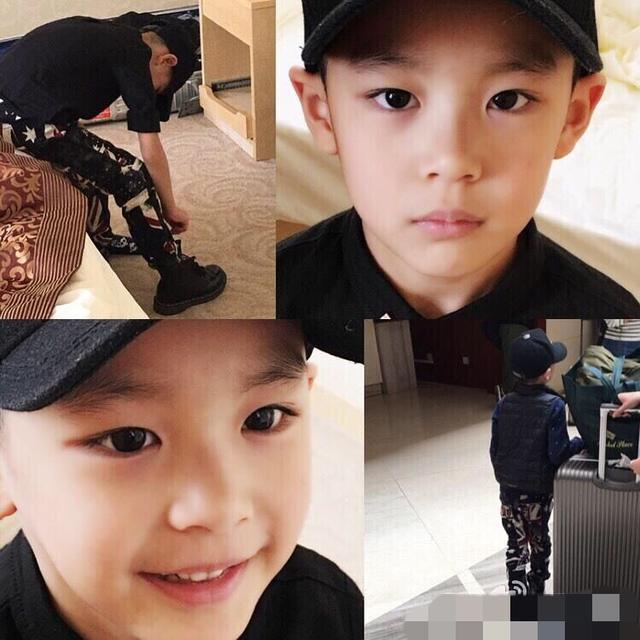 胡军儿子康康近照!9岁一副硬汉样散发着荷尔蒙,和多多郎才女貌