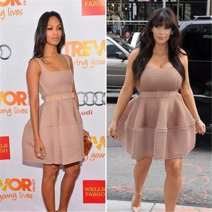 平胸和与胸大妹子, 谁穿衣更好看? 同款比一比就知道