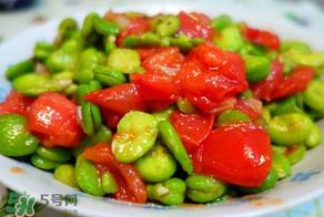 蚕豆和西红柿能一起吃吗？西红柿蚕豆的做法