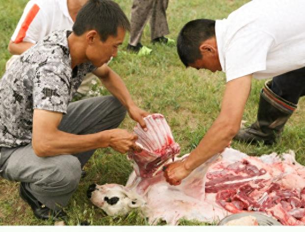 实拍少数民族杀羊仔全过程,过程令人咋舌,不忍心看!