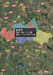 ​国泰民安-山东省泰安市行政区划地图