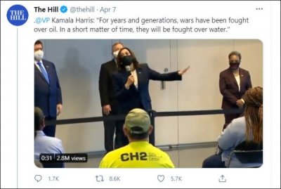 摊牌了?美国副总统哈里斯:过去很多年我们为石油而战,今后将会为水资源