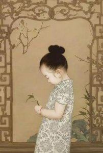 画女儿3年,爸爸把女儿画成中式小仙女,每天上万人等他晒娃