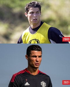 ​还是从前那个少年！曼联官方晒C罗18年前后对比照