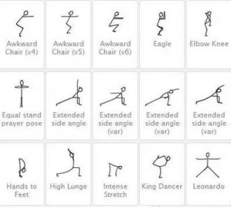 ​超全瑜伽小人绘画及体式笔记攻略