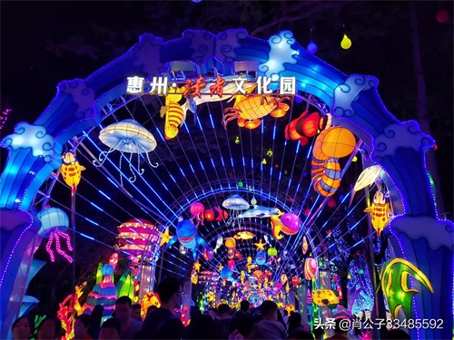2020惠州西湖花灯会美爆了
