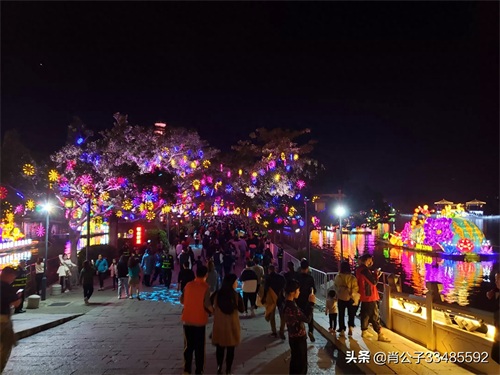 2020惠州西湖花灯会美爆了