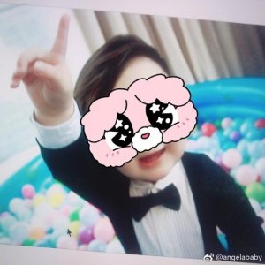 ​Angelababy儿子小海绵正面照曝光，小海绵长什么样子（图）