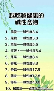 ​越吃越健康的10种碱性食物，涨知识了，收藏起来看看吧