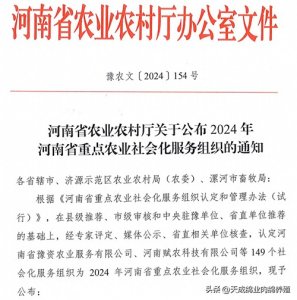 ​天成鸽业荣获河南省重点农业社会化服务组织称号