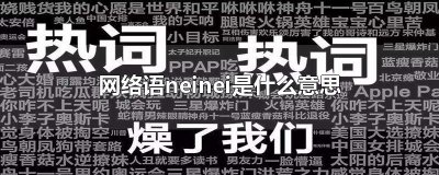 ​网络语neinei是什么意思