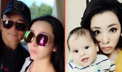 ​李思思的全家照 李思思一家三口照