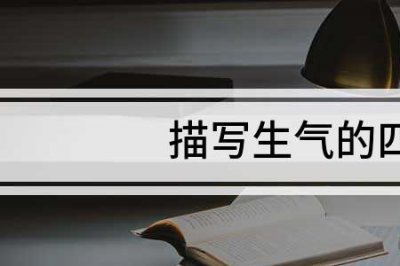​有哪些用来形容生气的四字词语