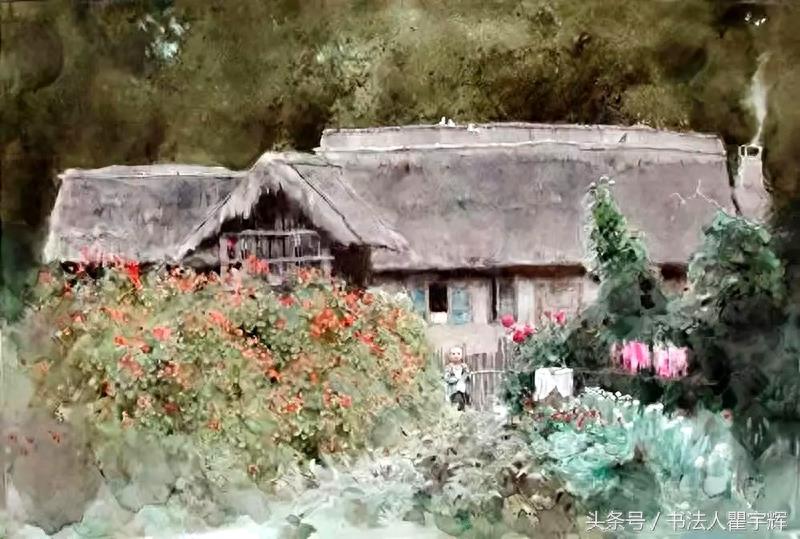 色彩高雅，笔法洒脱，关维兴12幅风土人情水彩画欣赏
