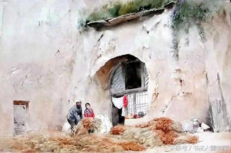 色彩高雅，笔法洒脱，关维兴12幅风土人情水彩画欣赏