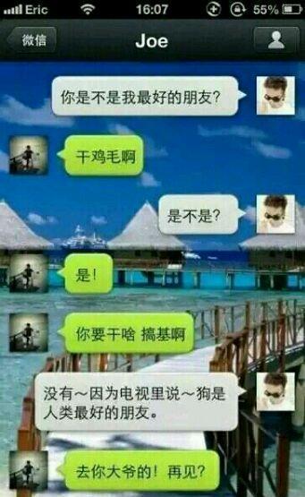 分享一些逗比搞笑的聊天截图,逗比撞见逗比