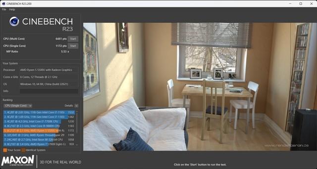 锐龙r55500u性能怎么样(锐龙r55500u处理器相当于i几)