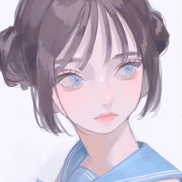 男女侧脸动漫头像(头像坠入星河的温柔动漫男女头像)(3)