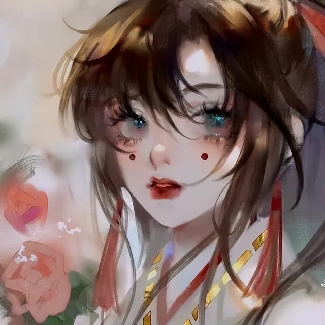 男女侧脸动漫头像(头像坠入星河的温柔动漫男女头像)(11)