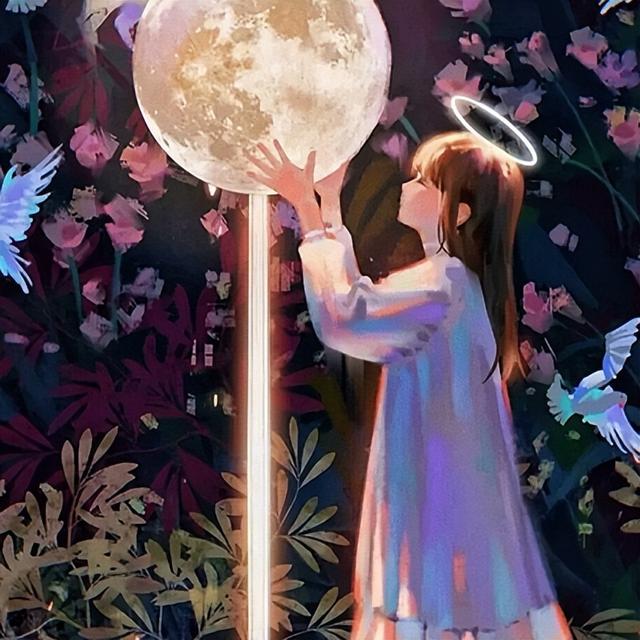 男女侧脸动漫头像(头像坠入星河的温柔动漫男女头像)(16)