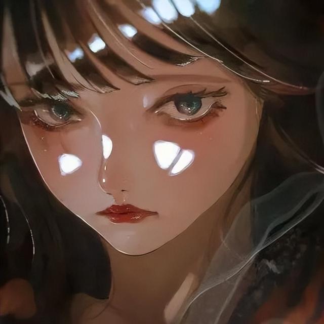 男女侧脸动漫头像(头像坠入星河的温柔动漫男女头像)(15)