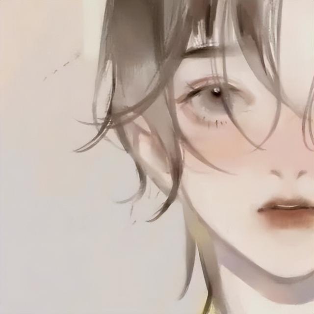 男女侧脸动漫头像(头像坠入星河的温柔动漫男女头像)(4)