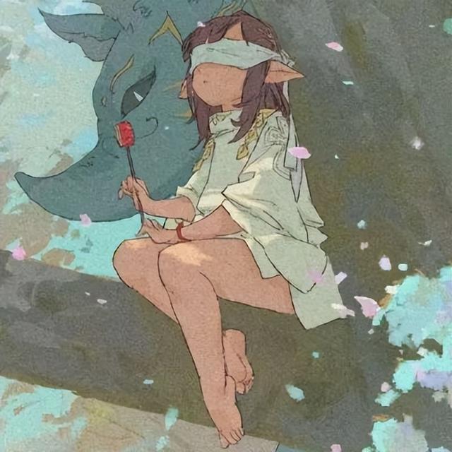 男女侧脸动漫头像(头像坠入星河的温柔动漫男女头像)(18)