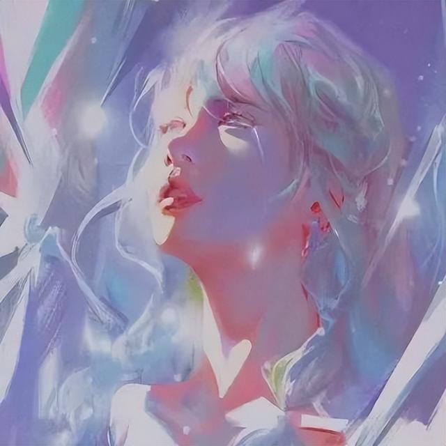 男女侧脸动漫头像(头像坠入星河的温柔动漫男女头像)(19)