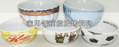 家用饭碗能放烤箱吗 家用饭碗能放烤箱吗怎么放