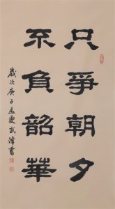 武锋书最时髦的励志语•只争朝夕不负韶华的意思