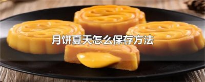 ​月饼夏天怎么保存方法