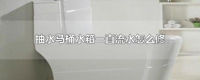​抽水马桶水箱一直流水怎么修