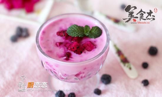 火龙果酸奶面膜做法