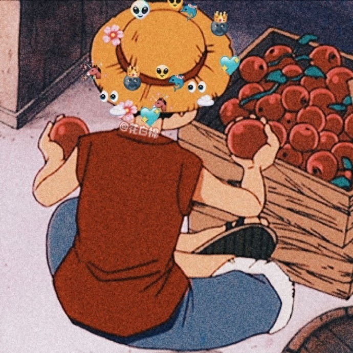 海贼王路飞头像 超级吃货 呆萌可爱男生头像