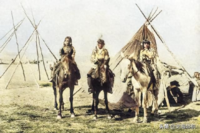 一百多年前的印第安人照片：曾经美洲的主人，图8是印第安女孩