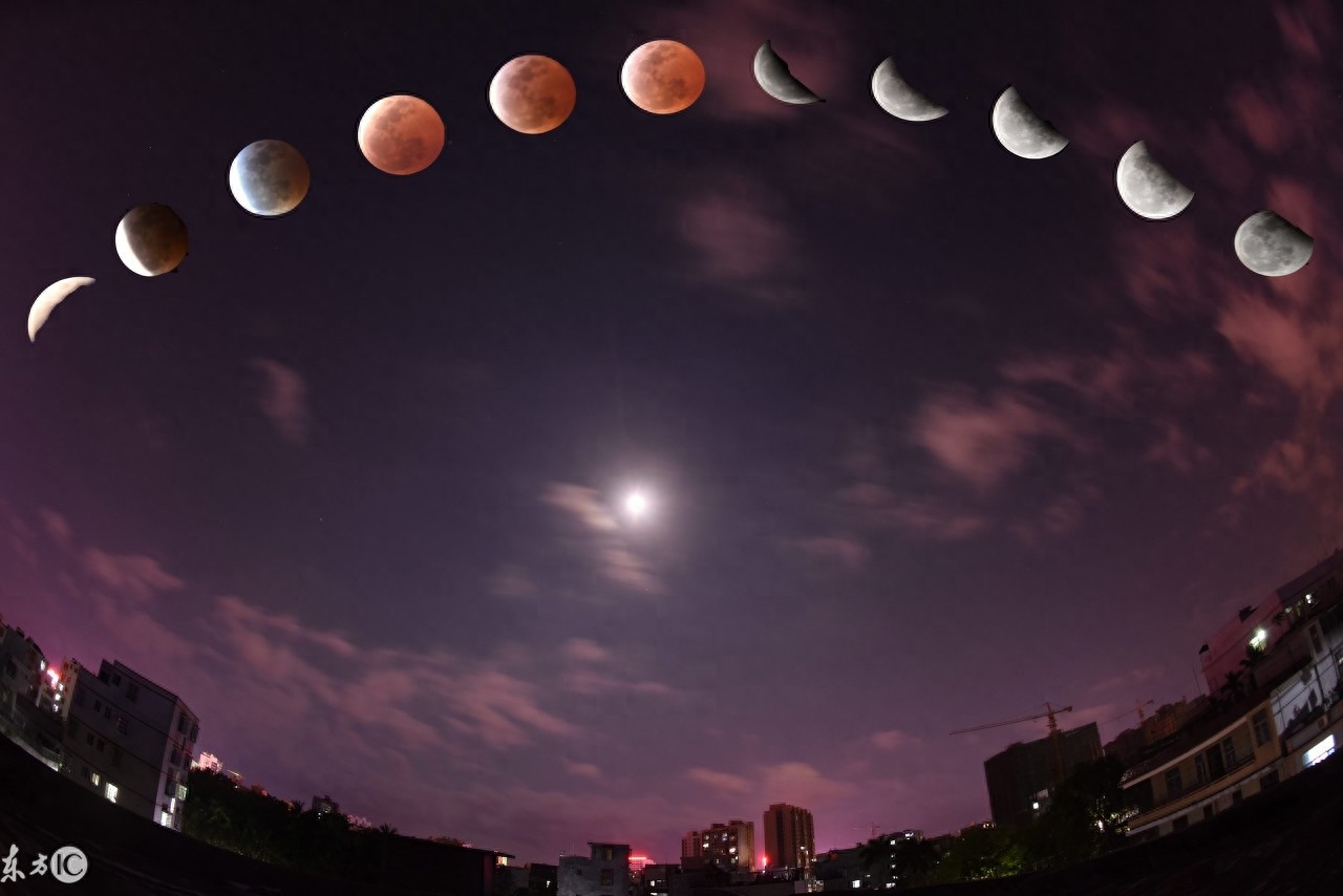 镜头下记录，哪些神奇的天文现象，月亮被一点点的“吃掉”